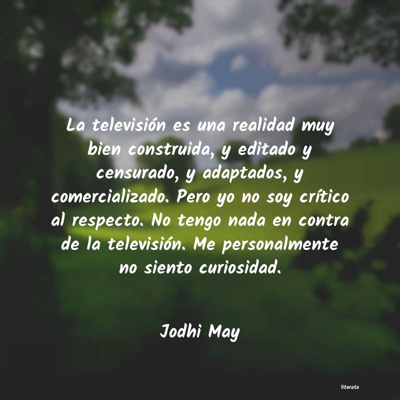 frases de Jodhi May