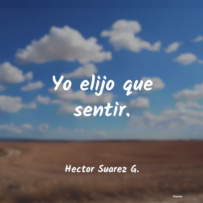 Frases de Hector Suarez G.