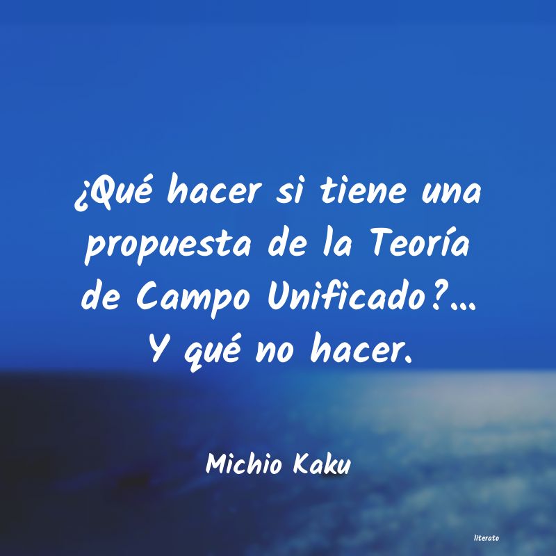frases de Michio Kaku