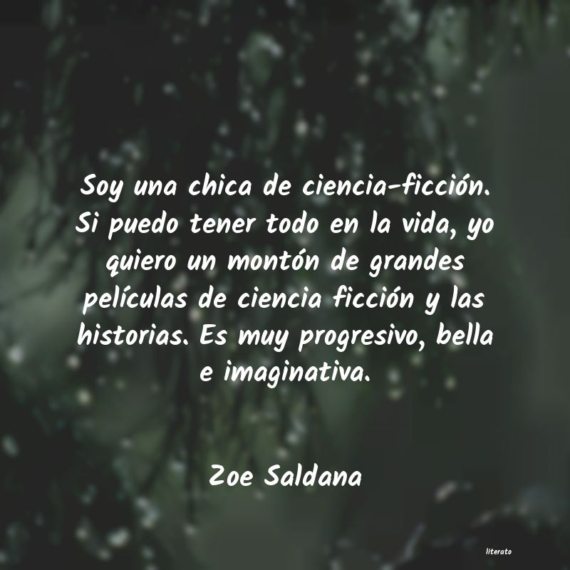 Frases de Zoe Saldana