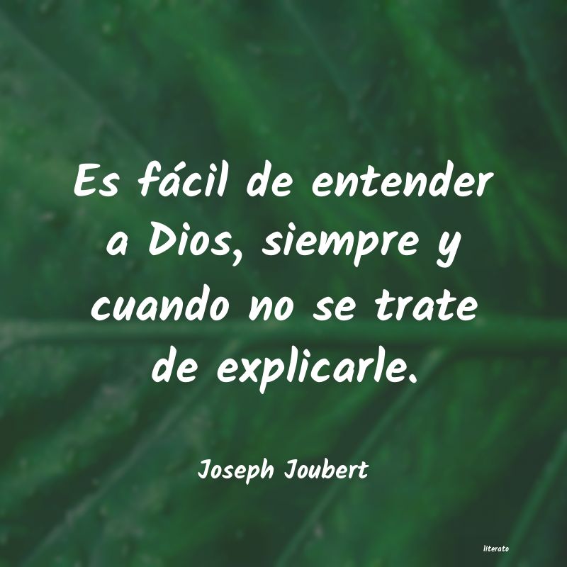 Frases de Joseph Joubert