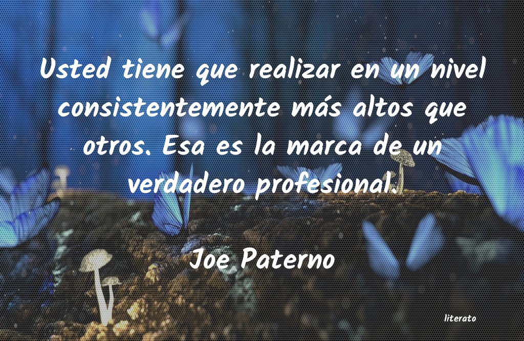 frases de Joe Paterno