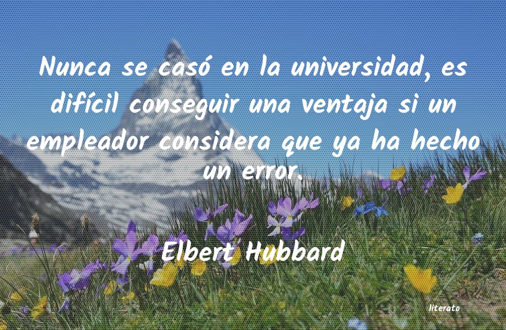 Frases de Elbert Hubbard