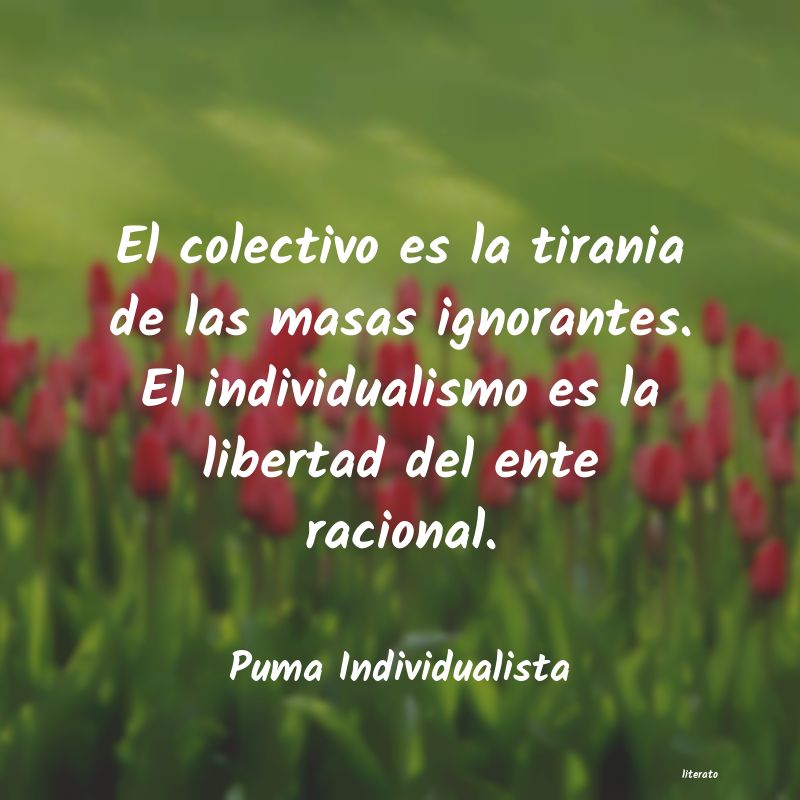 Frases de Puma Individualista