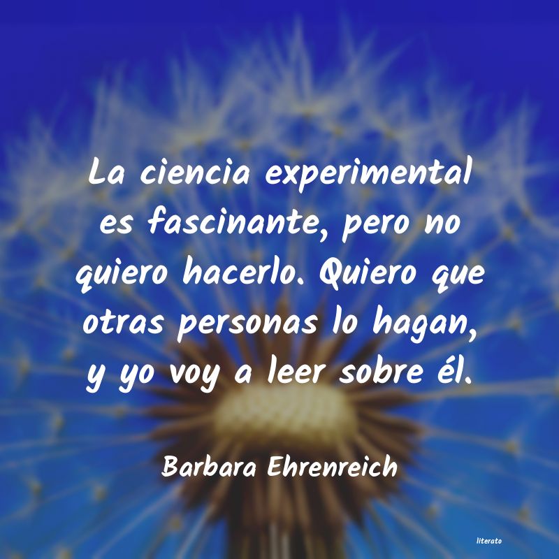 frases de Barbara Ehrenreich