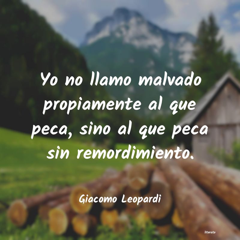 Frases de Giacomo Leopardi