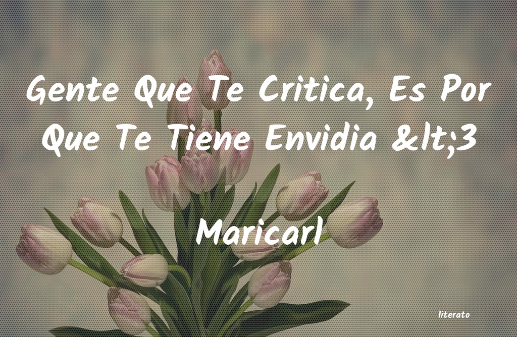 frases de Maricarl