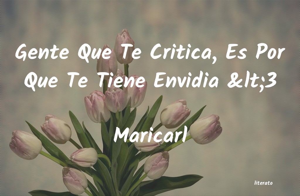 Frases de Maricarl