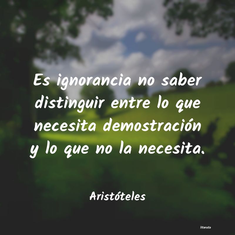 Frases de Aristóteles