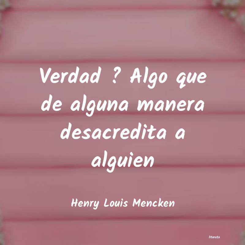 frases de Henry Louis Mencken