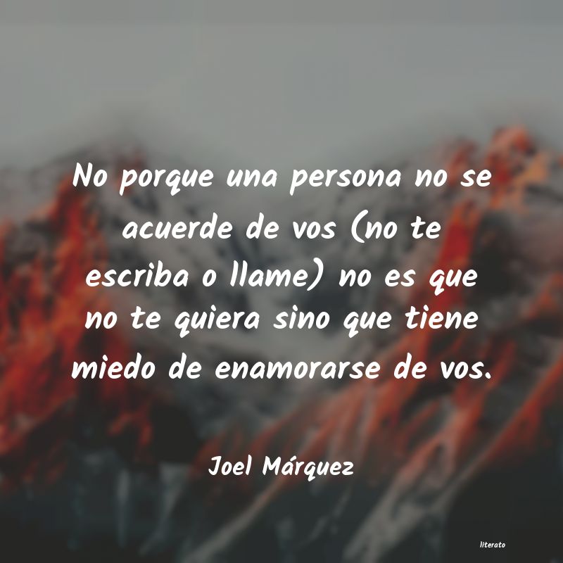 frases de Joel Márquez