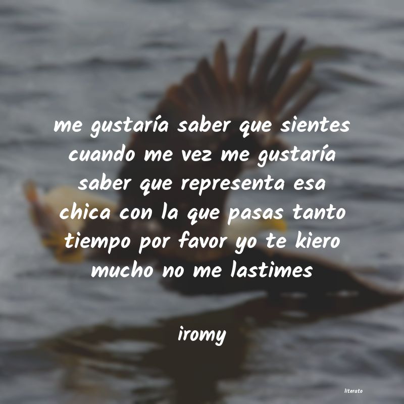 Frases de iromy