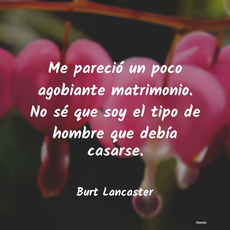 Frases de Burt Lancaster