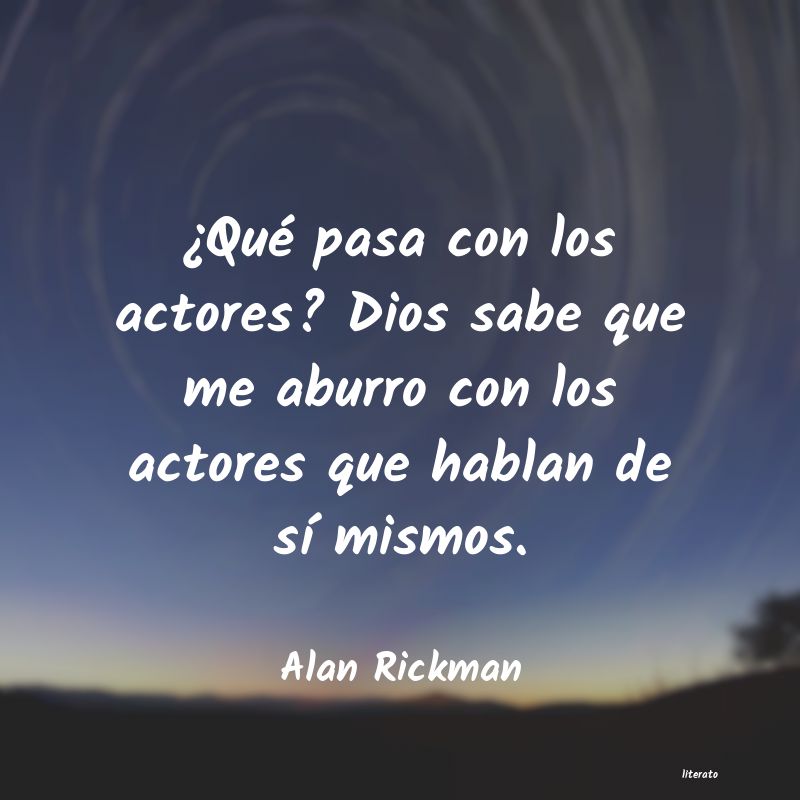 frases de Alan Rickman