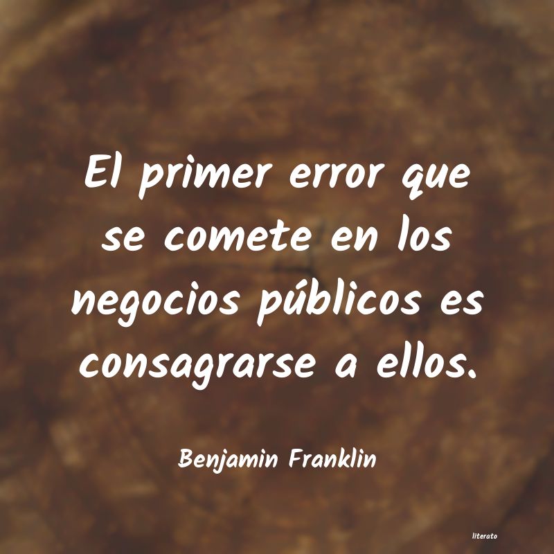 Frases de Benjamin Franklin