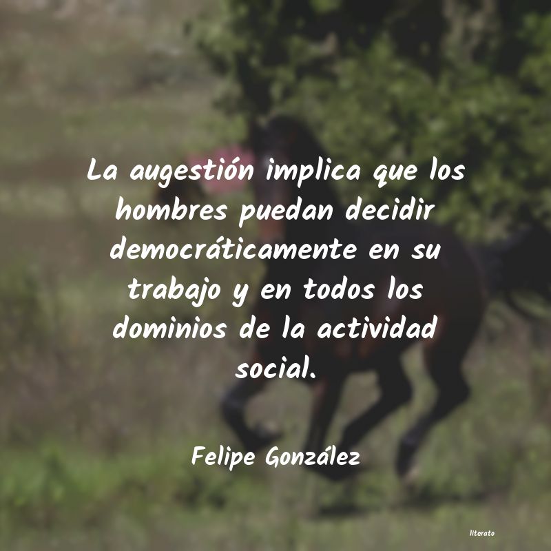 Frases de Felipe González