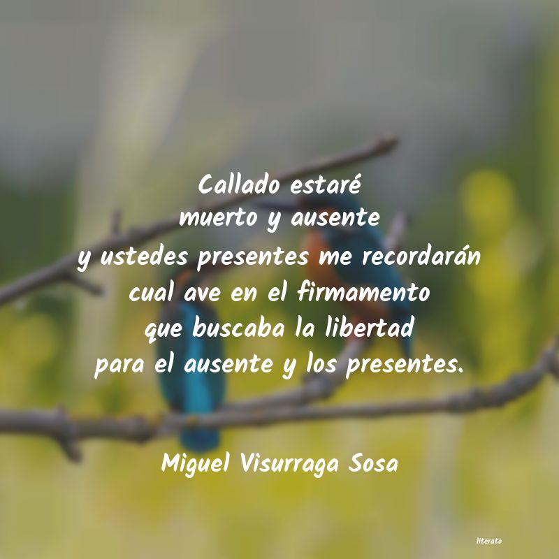 frases de Miguel Visurraga Sosa
