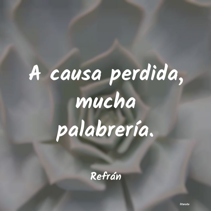 Frases de Refrán