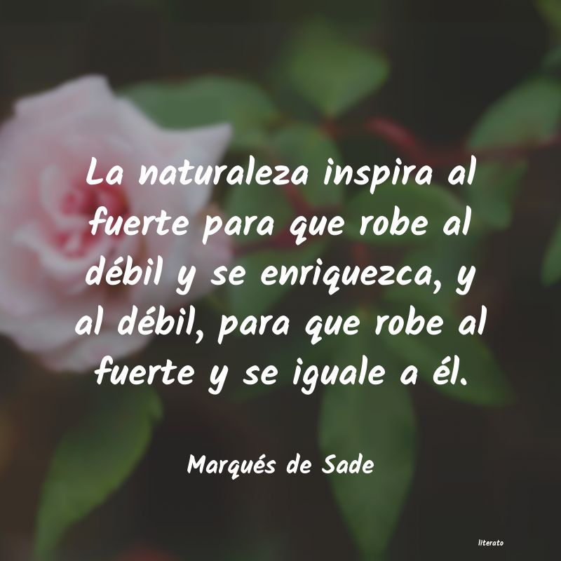 frases de MarquÃ©s de Sade