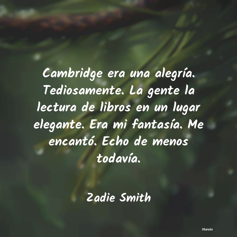 frases de Zadie Smith