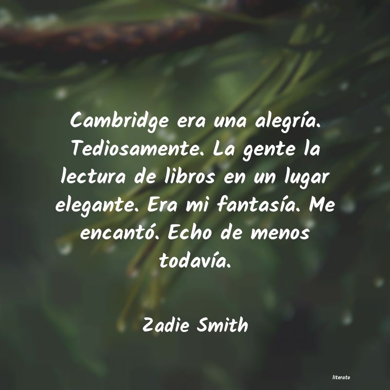 Frases de Zadie Smith