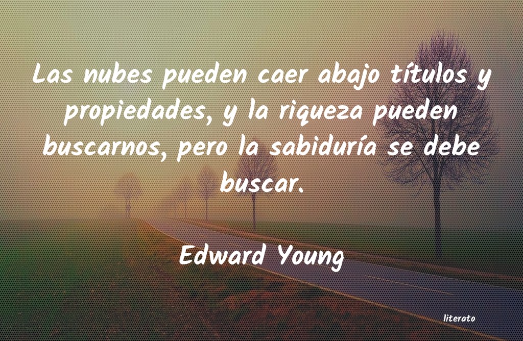 Frases de Edward Young