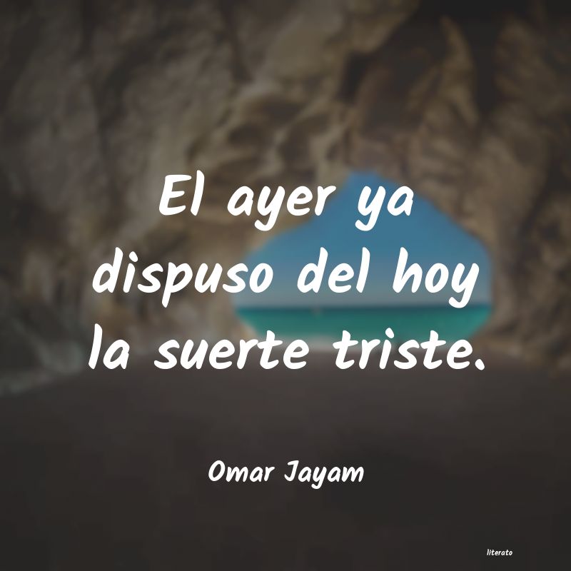 Frases de Omar Jayam