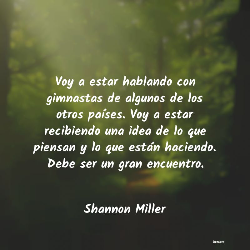 frases de Shannon Miller