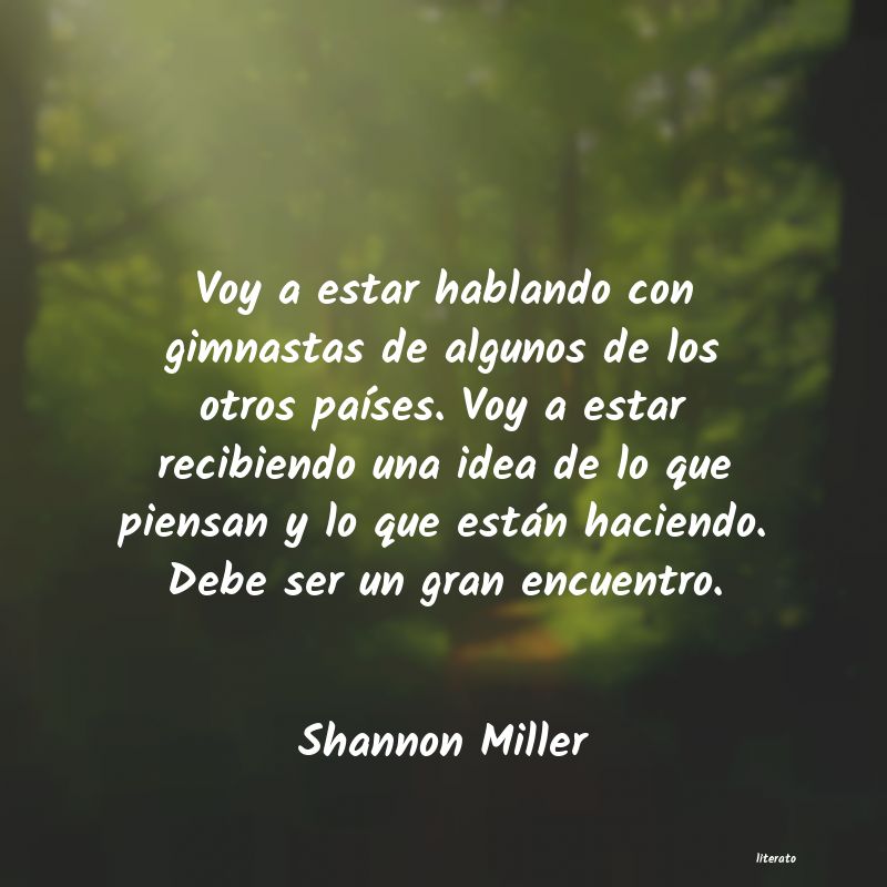 Frases de Shannon Miller