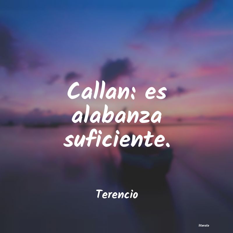 Frases de Terencio