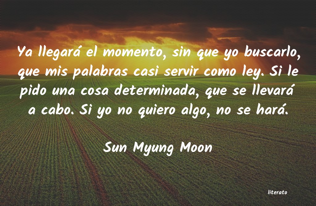 frases de Sun Myung Moon