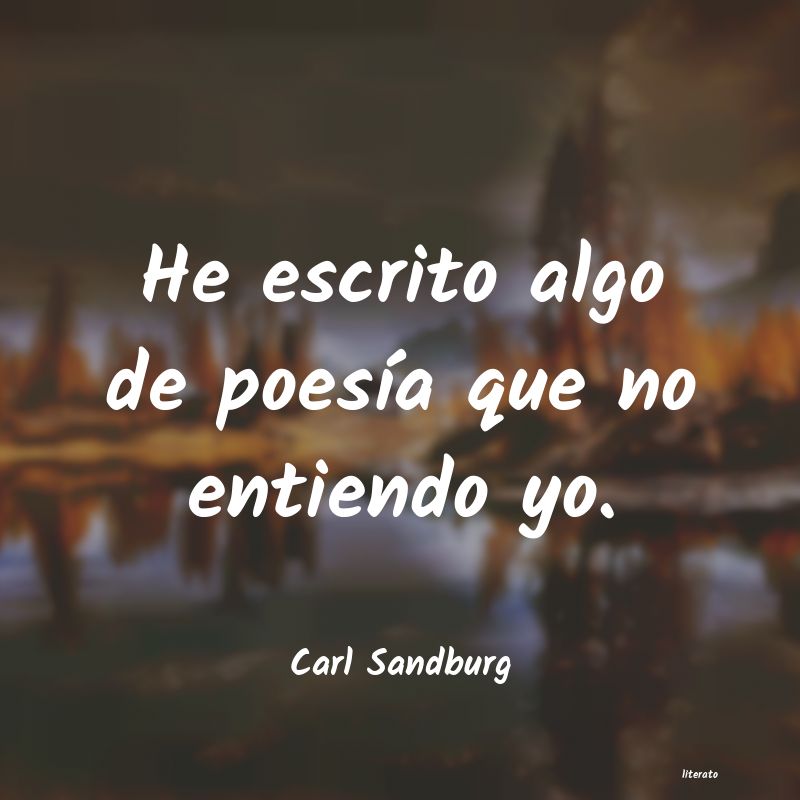 frases de Carl Sandburg