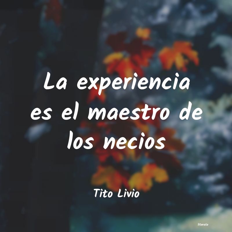 frases de Tito Livio