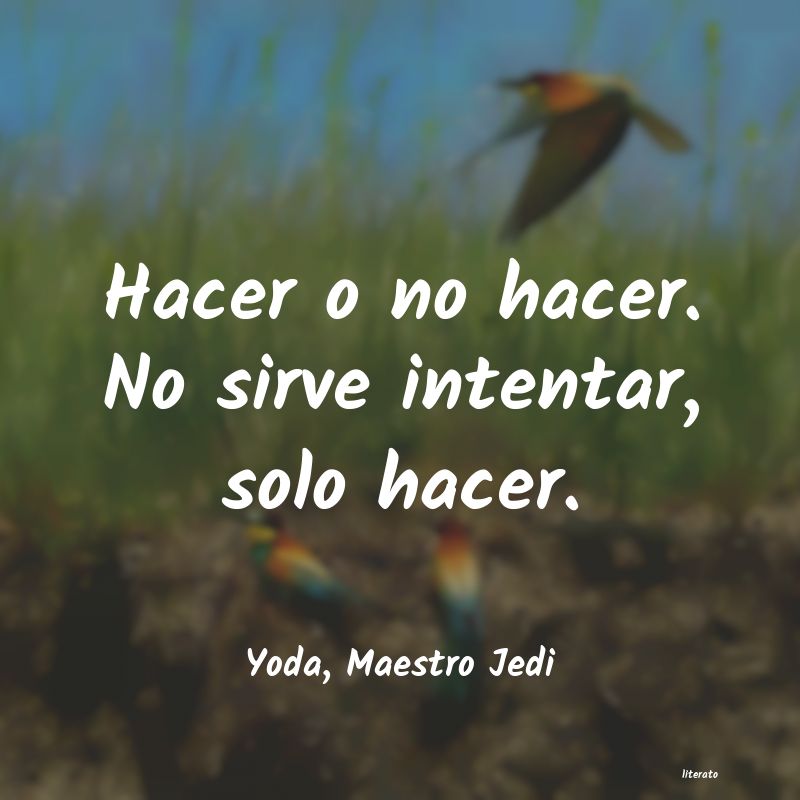 frases de Yoda, Maestro Jedi