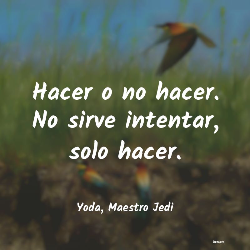 Frases de Yoda, Maestro Jedi