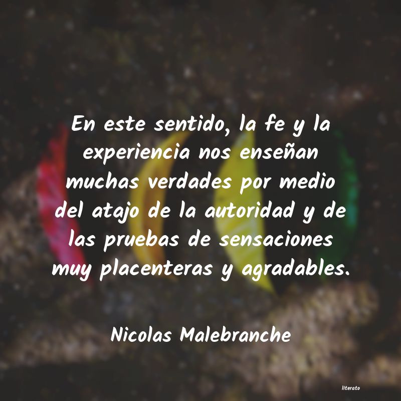 Frases de Nicolas Malebranche