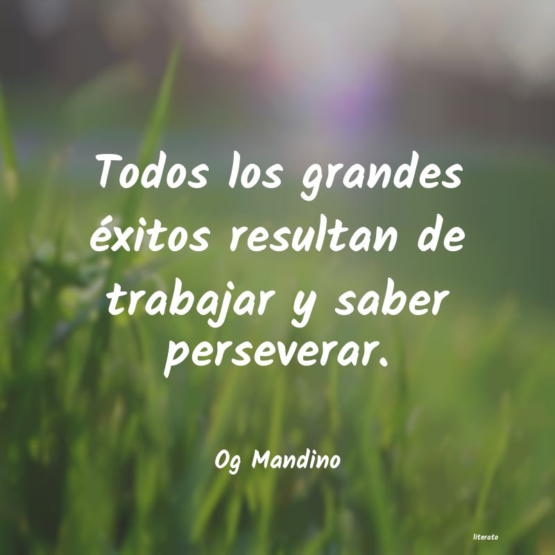 frases de Og Mandino