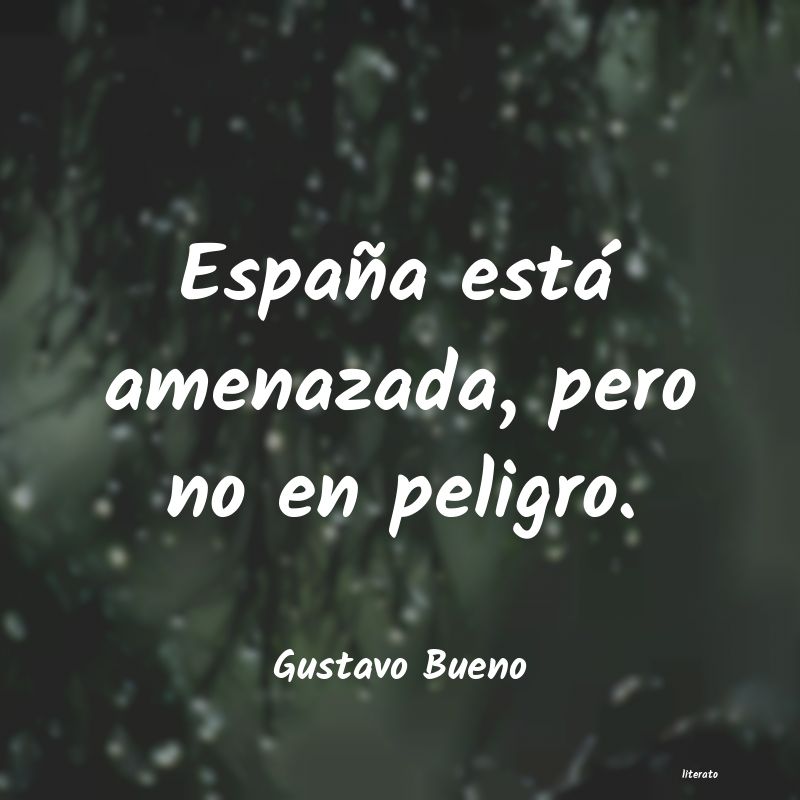 Frases de Gustavo Bueno