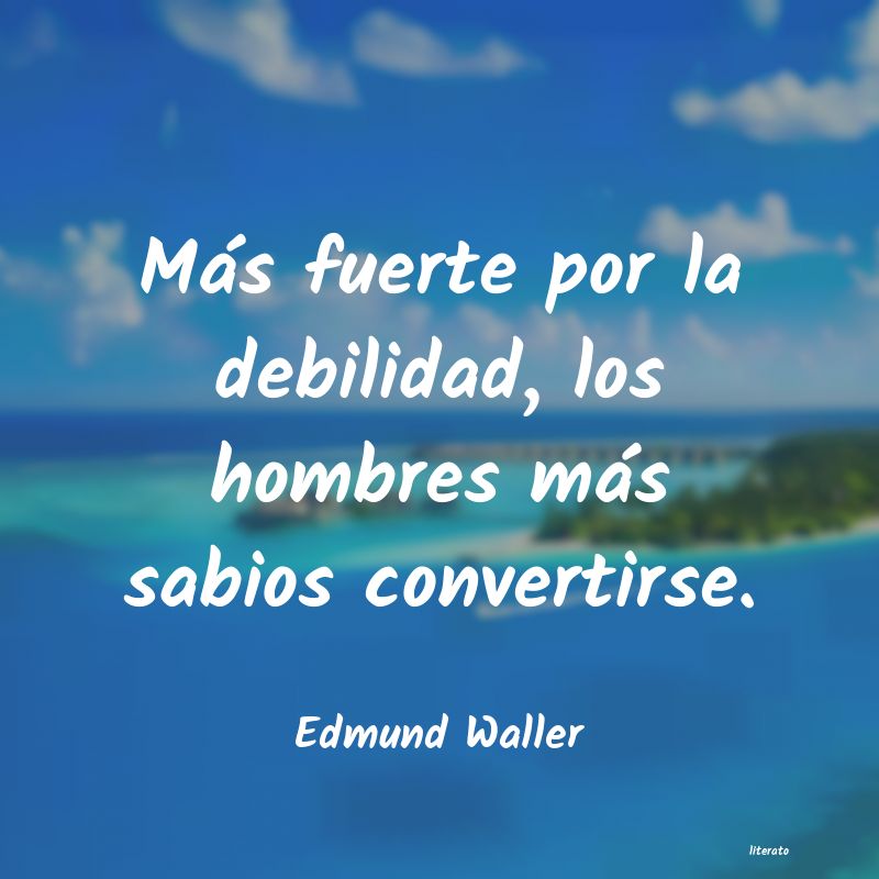 frases de Edmund Waller