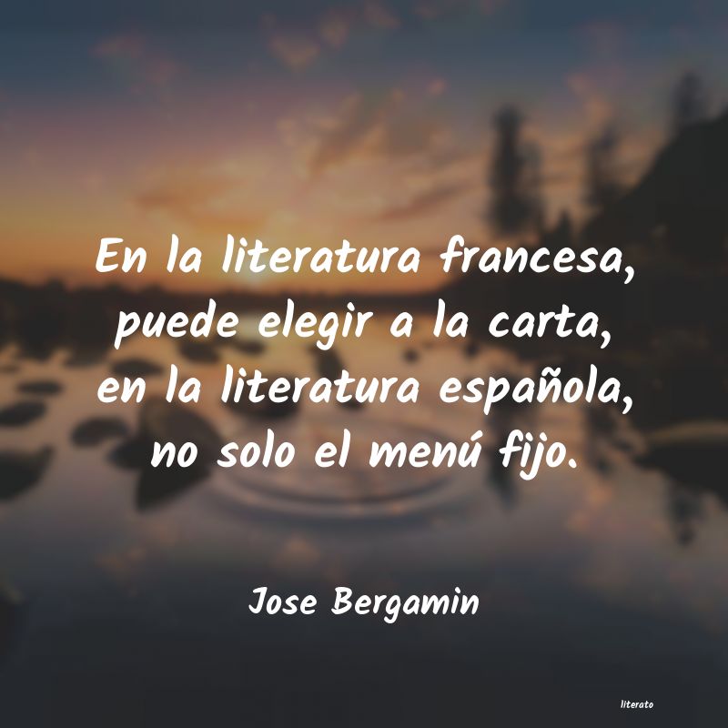 Frases de Jose Bergamin