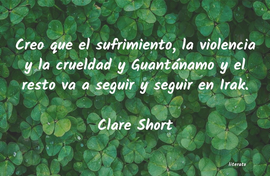 frases de Clare Short