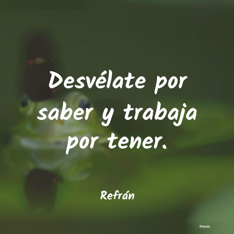 Frases de Refrán