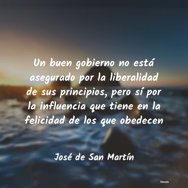 frases de JosÃ© de San MartÃ­n