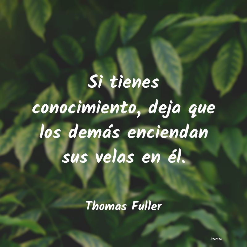 frases de Thomas Fuller