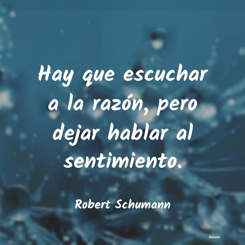 Frases de Robert Schumann