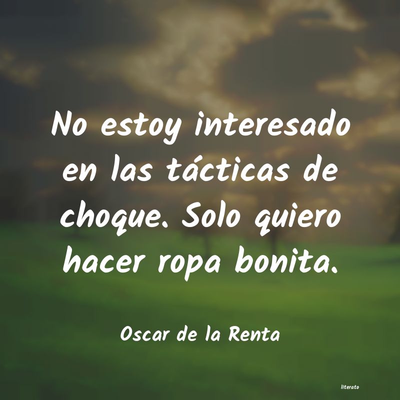 frases de Oscar de la Renta