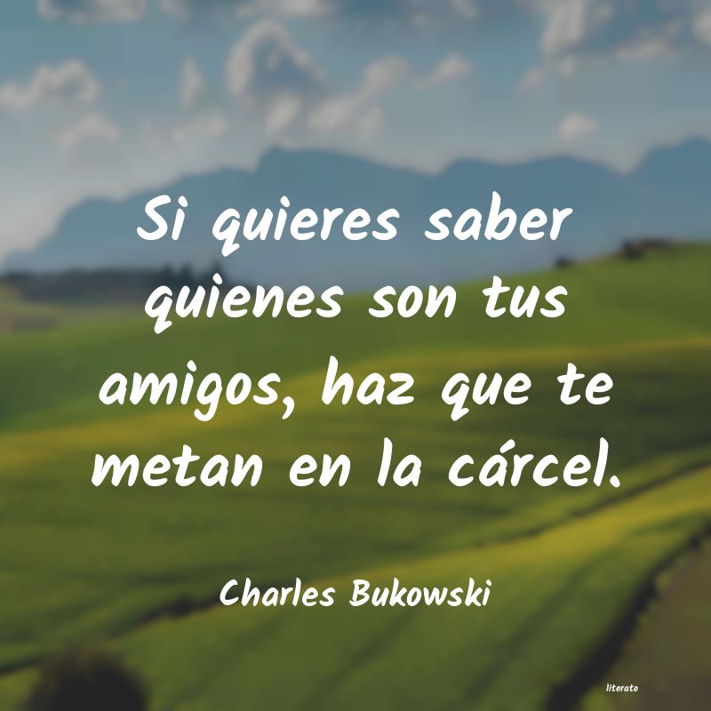 frases de Charles Bukowski