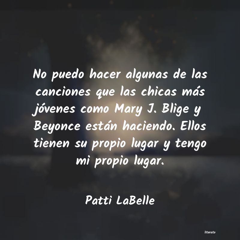 frases de Patti LaBelle