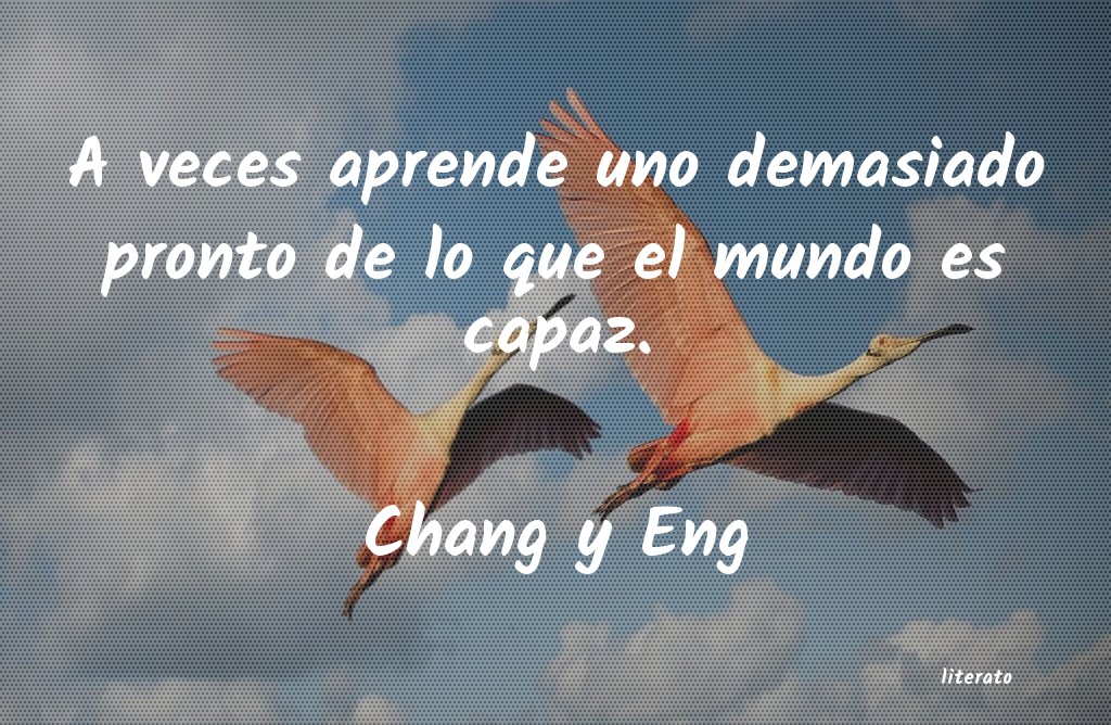 Frases de Chang y Eng