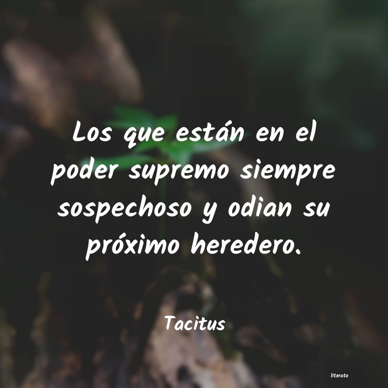 Frases de Tacitus